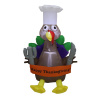 Lighted Stack Pumpkin Trio Harvest Inflatable